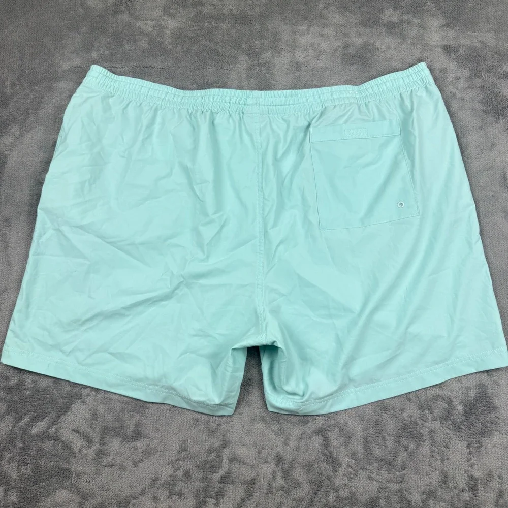 Columbia Mens 3X Mint Green Swim Trunks Elastic Waist Drawstring Shorts 6 Inseam